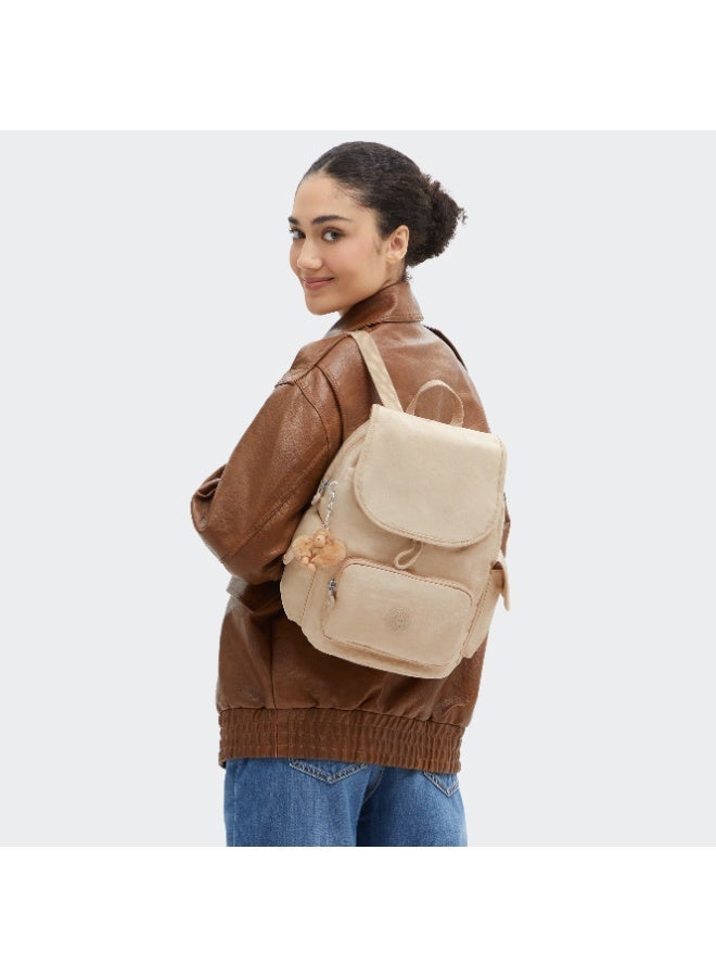 kipling City Pack Small backpack Sparkled Beige - Image 2
