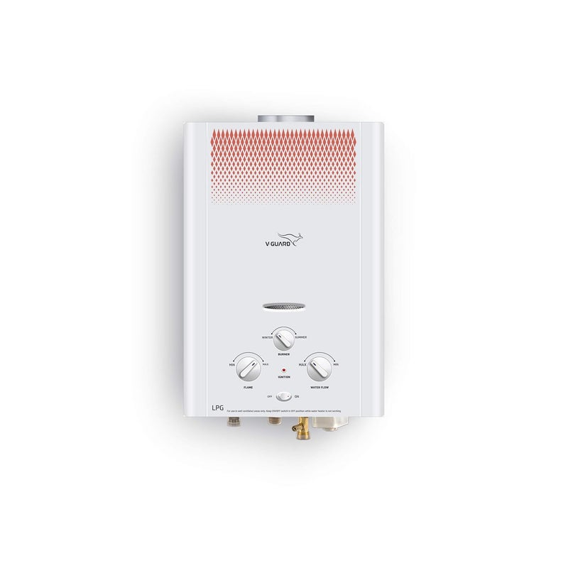 Vguard VGuard Brio 6 Litre Gas wall Water Geyser with 9Layer Advanced Safety LPG White 6 Litre  - Image 1