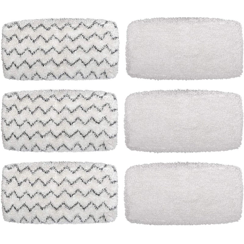 F Flammi Flammi Steam Mop Pads for Bissell PowerFresh Vac  Steam Series  6 Pack Compatible with 2747A 1132 1543 1632 1652 Models Hard Floor Mop 