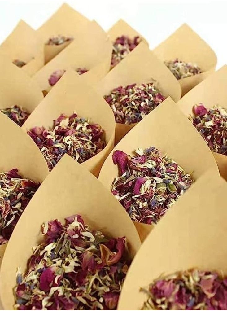 Awafi Mill Petal Confetti for Wedding Dried Flowers Natural Biodegradable Party Table Decoration Girl Bridal Shower  - Image 1