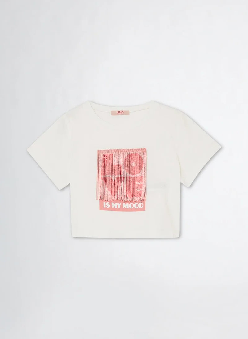 Liu Jo Cotton T-shirt with print