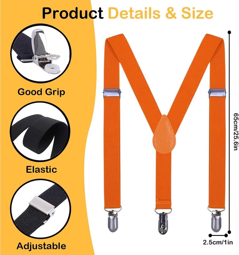 HABITER Store Kids Suspenders Adjustable Suspenders Set With Bow Ties for Boys and Girls - Image 2