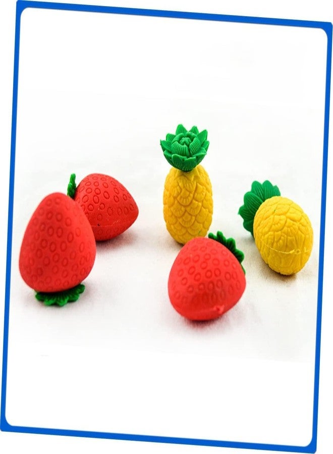 Brille Bee Colorful Mini Fruits & Vegetables Tiny Foods Vegetable Fruit Eraser (100) - Image 3