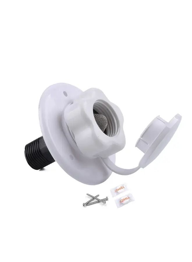 Rv Water Inlet One Way Valve Gravity Fed Tank Leak Proof Easy Installation Water Tank Filling Port - Image 1