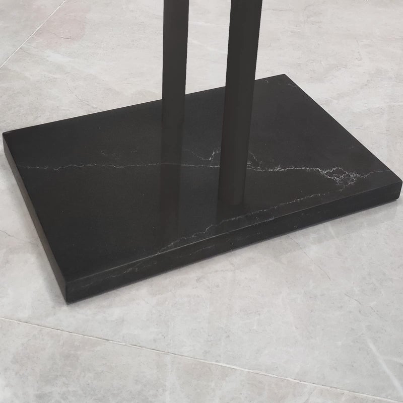 EADOT 40 Inch Freestanding Towel Rack for Bathroom Floor Double-T Shape Bath Sheet Holder with Marble Design Base Standing Towel bar Next to Tub or Shower Towel Holder Stand SUS304 Matte Black - Image 3