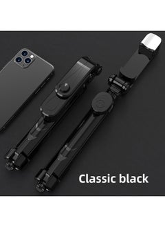 Tripod Integrated Selfie Stick Horizontal And Vertical Shooting Bluetooth Selfie Stick Tremolo Live Mobile Phone Bracket Spot-Color:XT10S Black Tripod With Fill Light