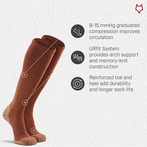 Fox River Tactical Boot Socks, Mid-Calf, Wick Dry, Quick Dry Fibers, Memory-Knit Construction, Shock Absorbing, Army Colors, Coyote Brown, Medium - Image 3