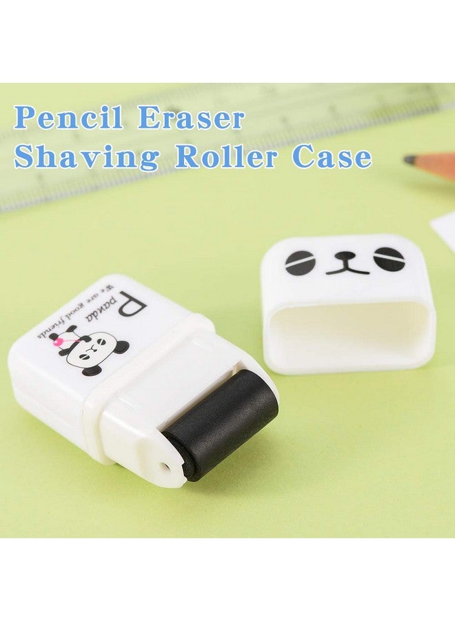 سويز مجموعة من 12 ممحاة قلم رصاص، ممحاة قلم رصاص لطيفة مع بكرة تنظيف وممحاة قلم رصاص وعلبة أسطوانة حلاقة وممحاة للحفلات ومستلزمات الهدايا - Image 2