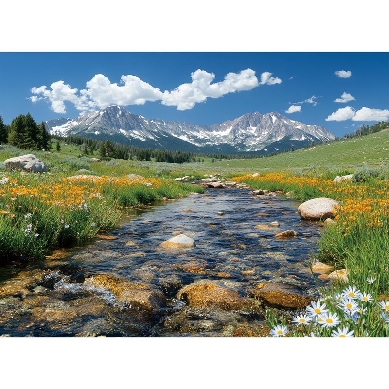 EIYRURU 300 Pieces Nature Puzzle for AdultsMaroon Bells Mountain Lake Landscape Large Piece for Kids Adults TeensRecycled PaperGlossy Sturdy PiecesChallenging Puzzle Perfect Family Game 205 x 15 In - Image 3