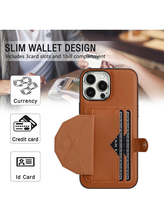Zaboon Case For iPhone 13 Pro Max Shockproof Leather Phone Case with Card Holder - Image 4