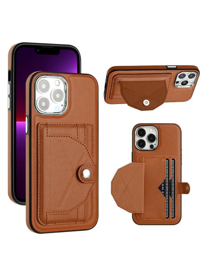 Zaboon Case For iPhone 13 Pro Max Shockproof Leather Phone Case with Card Holder - Image 1