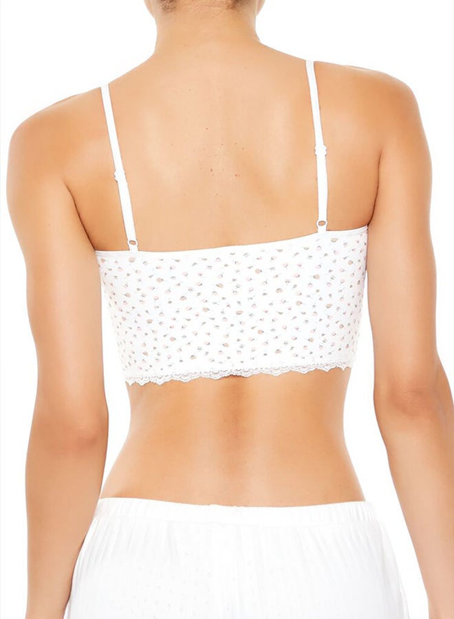 FOREVER 21 Seamless Floral Longline Bralette - Image 4