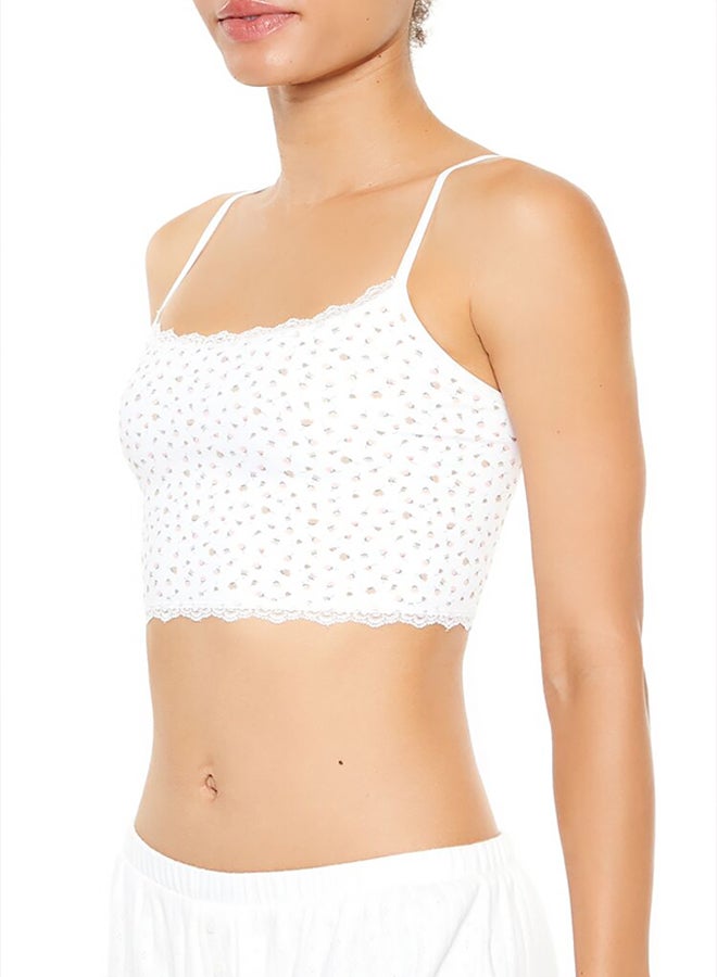 FOREVER 21 Seamless Floral Longline Bralette - Image 2