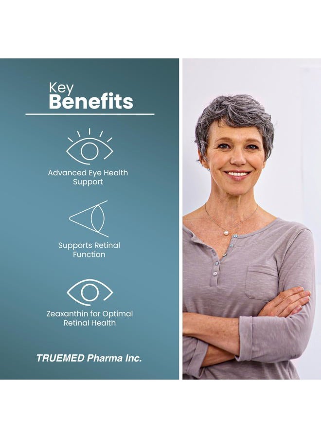 TRUEMED Lutein 20mg with Zeaxanthin 4mg - Eye health supplement that improves visual clarity, filters blue light and improves macular health.Antioxidant formula for daily retinol. - Image 3