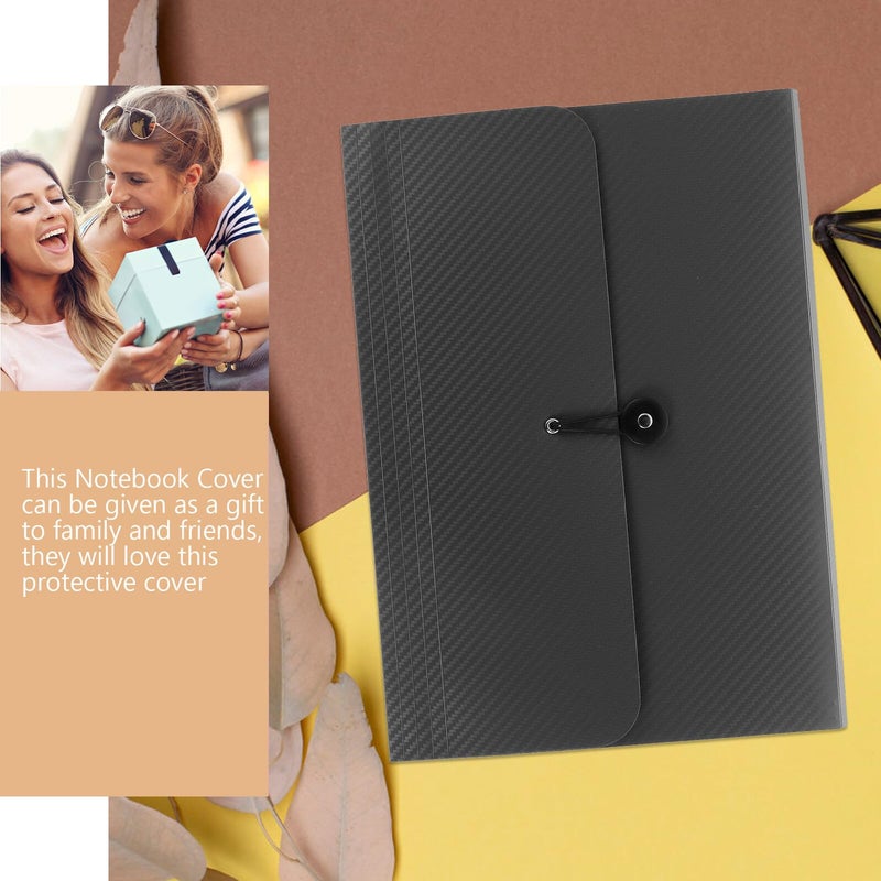 Black Expandable File Folder with Compartments for Papers Receipts Business Cards Office School Travel - Image 4