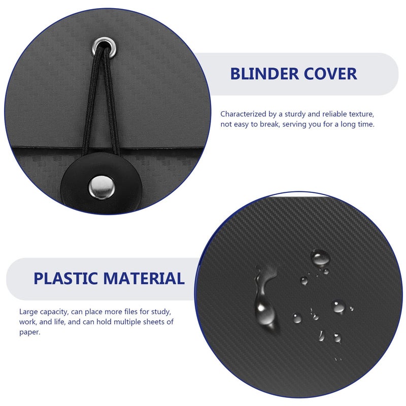 Black Expandable File Folder with Compartments for Papers Receipts Business Cards Office School Travel - Image 5