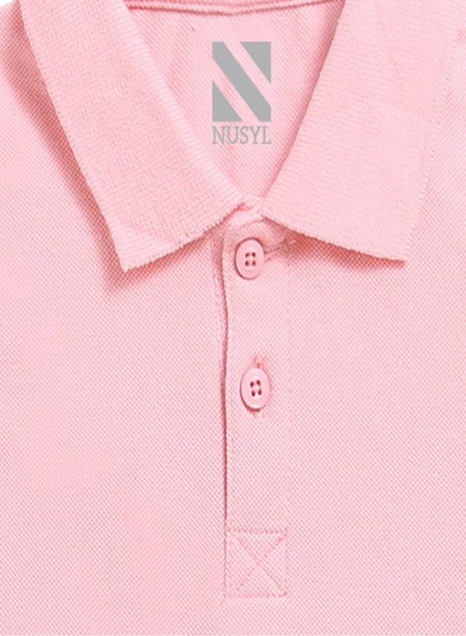 Nusyl Just Be Cool Text Printed Peach Infants Polo T-Shirt - NUICPTH0169 - Image 4