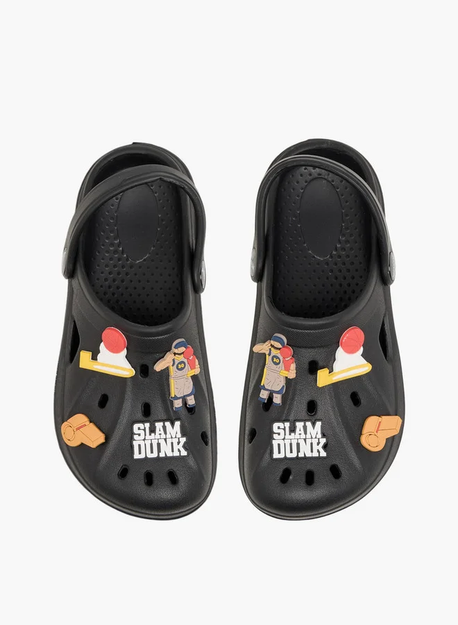 أكوا Boys Jibbitz Detail Clogs with Backstrap