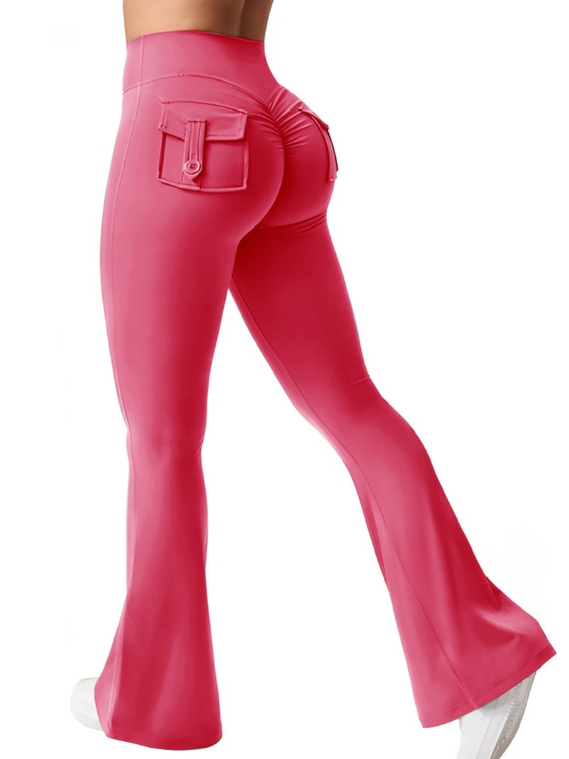 Workwear Pocket Pants Elastically Tight High Waist Fitness Pants Women'S Summer Fitness Yoga Running Hip Lifting - Image 2
