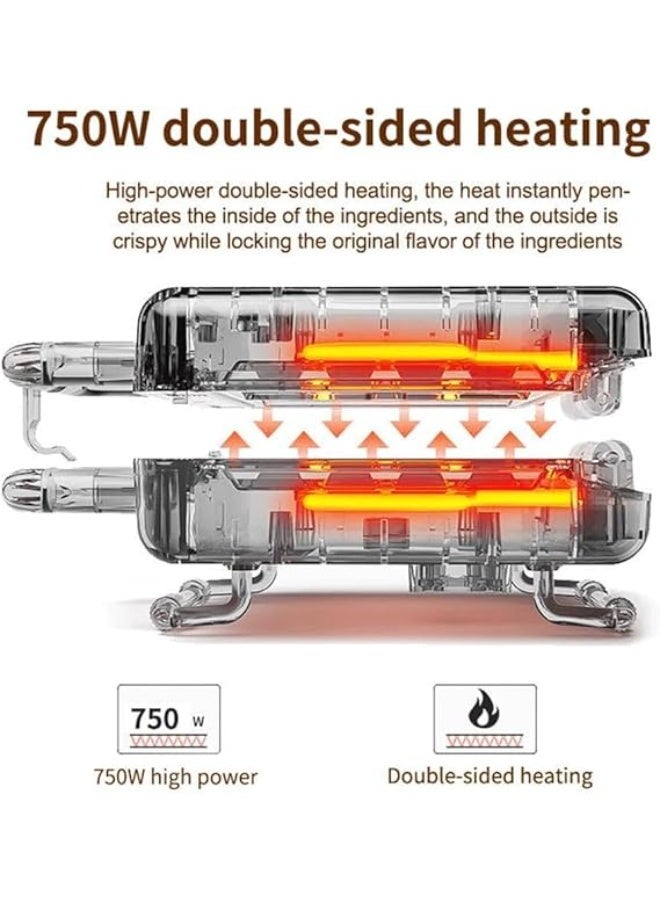 Magic Animal Waffle Maker Make 6 Different Cat Dog Shaped Pancakes Electric Non-stick Waffler - Image 4