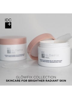 IDC IDC Dermo Glowfix Peel Cotton Pads for Face - 60 Pads - Vegan Facial Exfoliating Cotton Rounds for Face & Neck - Glycolic Acid Peel Pads for Face Wash - Facial Toner Wipes for Men & Women  - Image 2