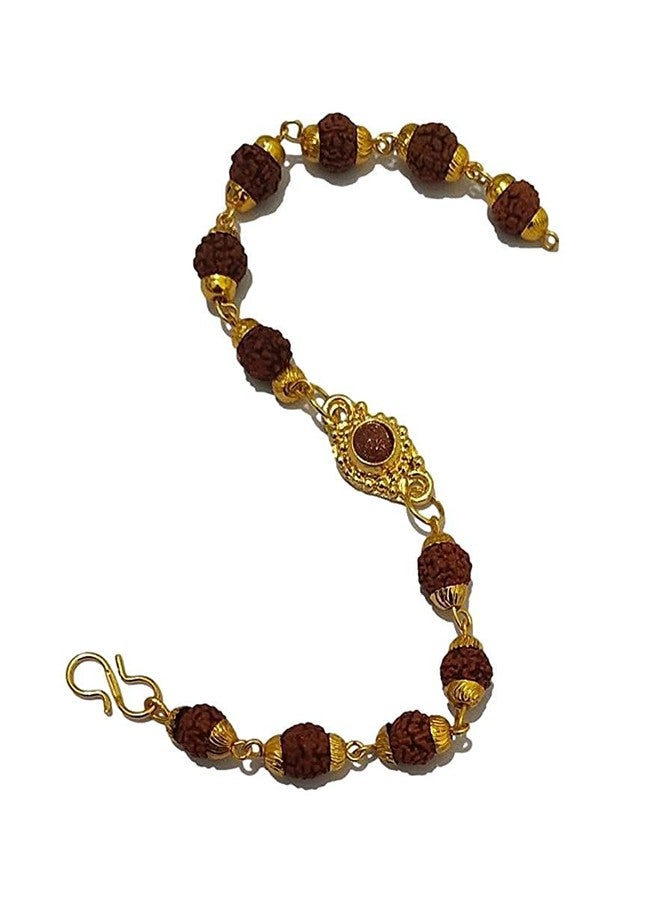 athizay Rudraksha Bracelet For Men | Boys panchmukhi rudraksh Bead mens bracelets - Image 3