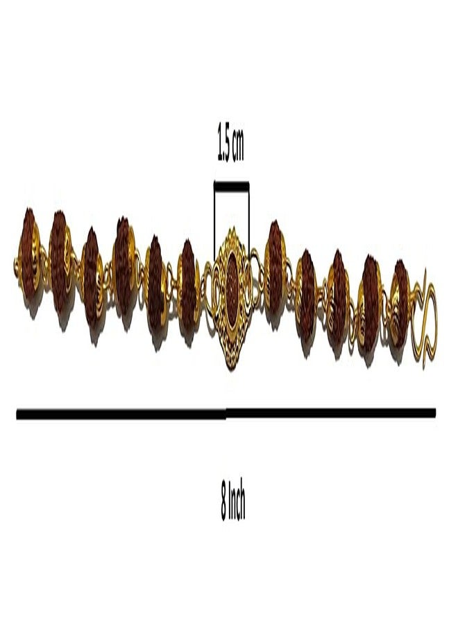 athizay Rudraksha Bracelet For Men | Boys panchmukhi rudraksh Bead mens bracelets - Image 4