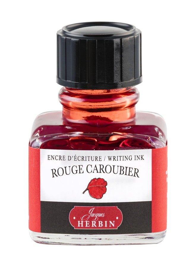 Jacques Herbin Herbin "D" Ink Bottle (Rouge Caroubier - 30ML) 13022T - Image 1