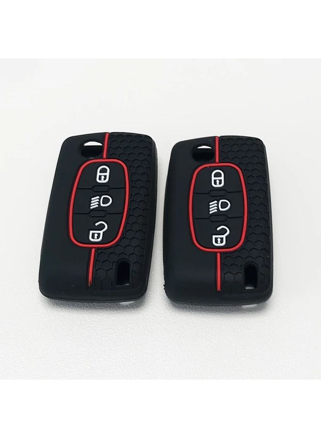 غطاء حامي مفتاح ذكي من Black Flip 3 أزرار - Image 2