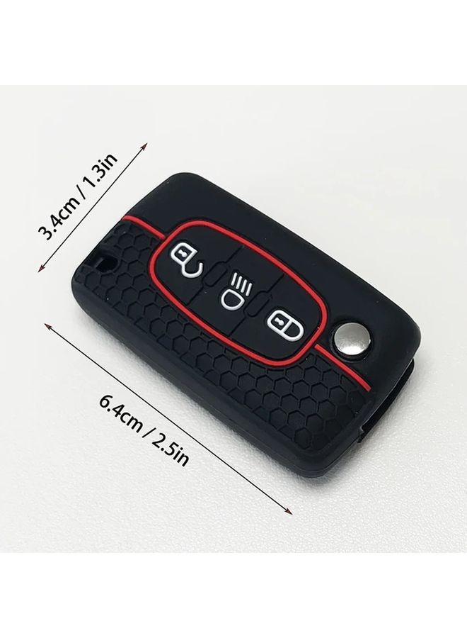 غطاء حامي مفتاح ذكي من Black Flip 3 أزرار - Image 5