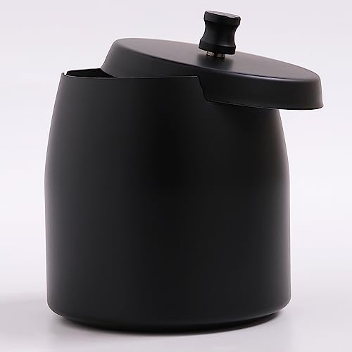IN ONE Large Ashtray with Lid for Cigarette, Stainless Steel Smokeless Odorless Windproof Ash tray for Home Office Tabletop Outside Patio Outdoor Balcony(3.93"x3.2"x3.82") - Image 4