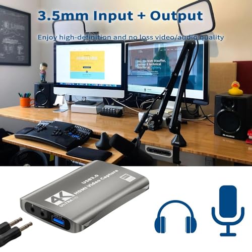 MICROWARE 4K HD Video Capture 1080P 60fps USB 3.0 Loop-Out HDMI-Compatible Capture Board Streaming for PS4 5 Nintendo Switch placa de captura - Image 5