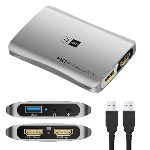 MICROWARE 4K HD Video Capture 1080P 60fps USB 3.0 Loop-Out HDMI-Compatible Capture Board Streaming for PS4 5 Nintendo Switch placa de captura - Image 1