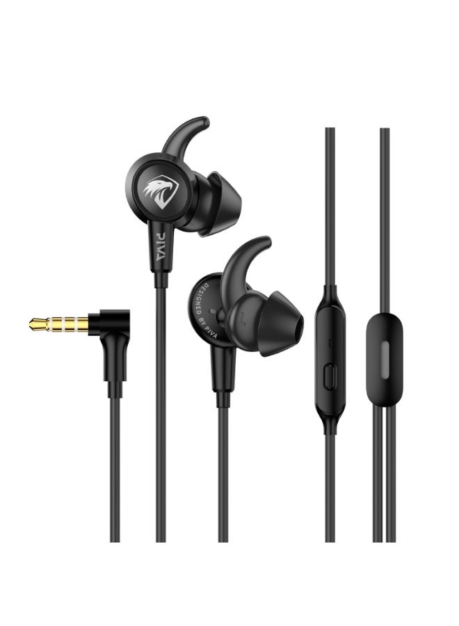 بيفا سماعات بيفا إس6 فالكون للألعاب 3.5 ملم سلكية داخل الأذن مع إضاءة وكرت صوت مدمج وميكروفون عالي الدقة وصوت محيطي ستيريو وزمن استجابة منخفض، مناسبة لألعاب ببجي وألعاب التصويب، متوافقة مع الهواتف والكمبيوتر وبلايستيشن 5 وبلايستيشن 4 وإكس بوكس ونينتندو سويتش - Image 1