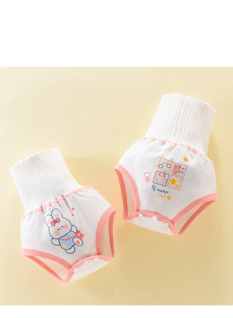 Loquat Baby Training Pants Are Cotton Wrapped Around The Belly To Protect The Belly From Cold Pink - Image 2