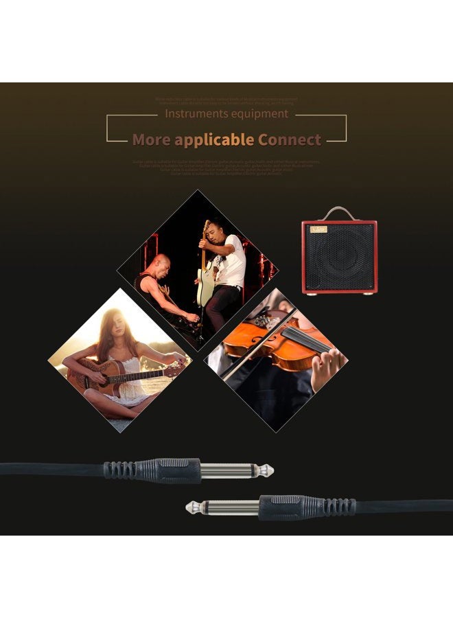 SUNYIN Guitar Amp Cord,Electric Guitar Cable 1/4 Inch Instrument Amp Cord Guitar Cord,3.5mm&6.5mm Converter Adapter,3.5mm Audio Cord,4 Picks(10ft) - Image 3