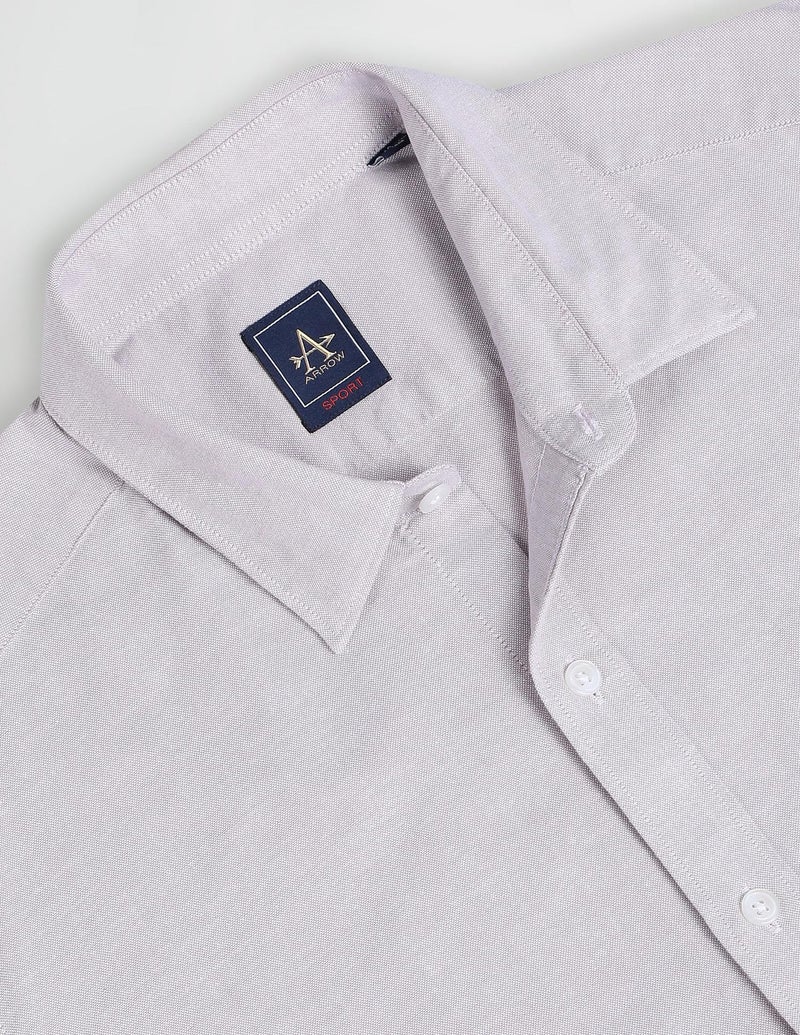 Arrow Solid Slim Fit Mens Casual Shirts - 100% Cotton, Breathable & Comfortable, Full Sleeves Shirts for Men - 40, Beige - Image 3