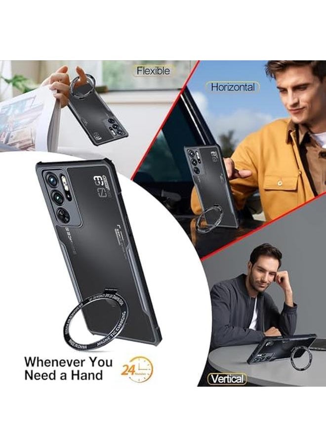 erorex - For Zte Nubia Red Magic 9 Pro Case Redmagic 9 Pro Plus Cover With Ring Stand Holde And Screen Protector Tpu Shookproof Drop Protection Bumper Back Cover Anti Fingerprint Matte Protective Casing - Image 1