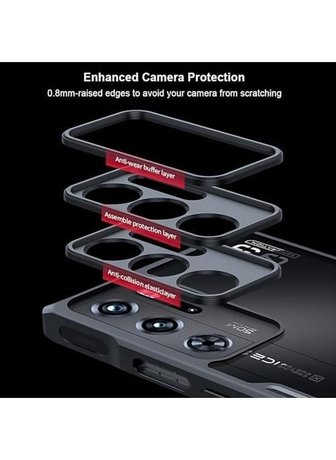 erorex - For Zte Nubia Red Magic 9 Pro Case Redmagic 9 Pro Plus Cover With Ring Stand Holde And Screen Protector Tpu Shookproof Drop Protection Bumper Back Cover Anti Fingerprint Matte Protective Casing - Image 1