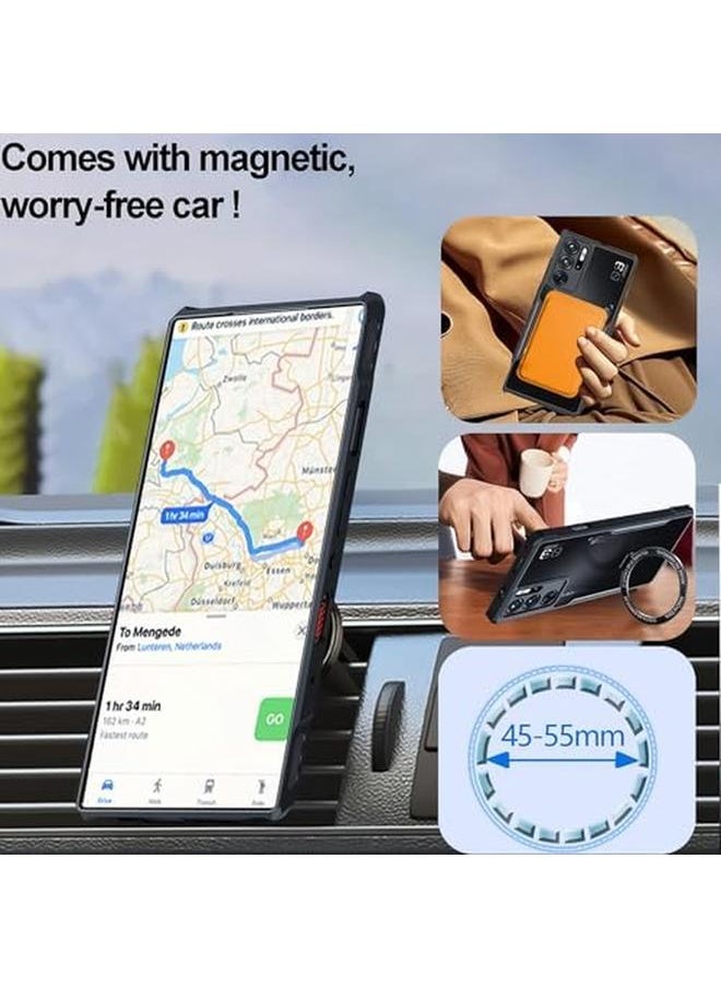 erorex - For Zte Nubia Red Magic 9 Pro Case Redmagic 9 Pro Plus Cover With Ring Stand Holde And Screen Protector Tpu Shookproof Drop Protection Bumper Back Cover Anti Fingerprint Matte Protective Casing - Image 1