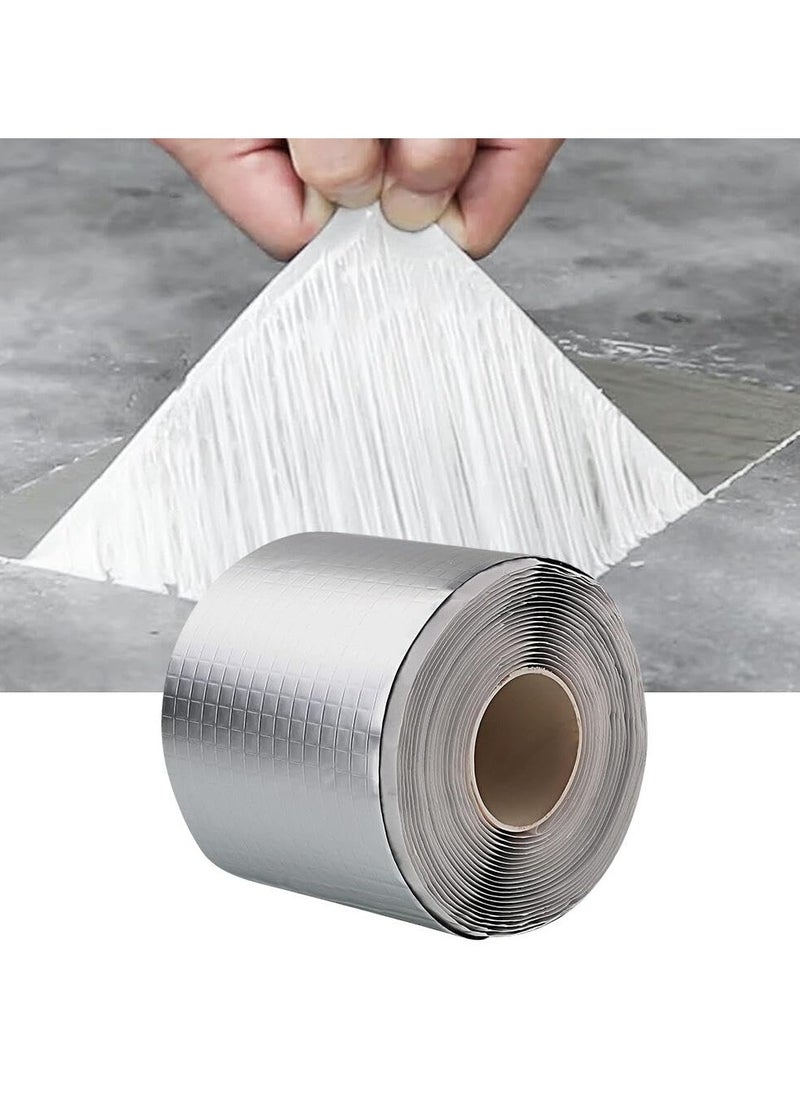 RATSAW - Waterproof Patch Duct Tape, Aluminum Foil Butyl Tape for Roof Leak Surface Window Sill Gap Pipe Rupture, Outdoor Waterproof Leak Proof Repair Tape, Super Waterproof Strong Adhesive Tape 10 x 500cm - Image 1
