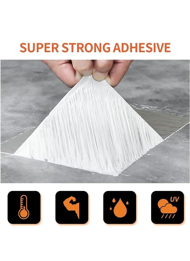 RATSAW - Waterproof Patch Duct Tape, Aluminum Foil Butyl Tape for Roof Leak Surface Window Sill Gap Pipe Rupture, Outdoor Waterproof Leak Proof Repair Tape, Super Waterproof Strong Adhesive Tape 10 x 500cm - Image 1