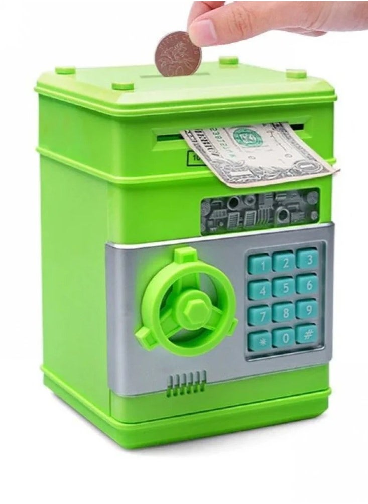 SFMW Electronic Money Box With a Secret Number and Sound Effects Light Green Color  - Image 3