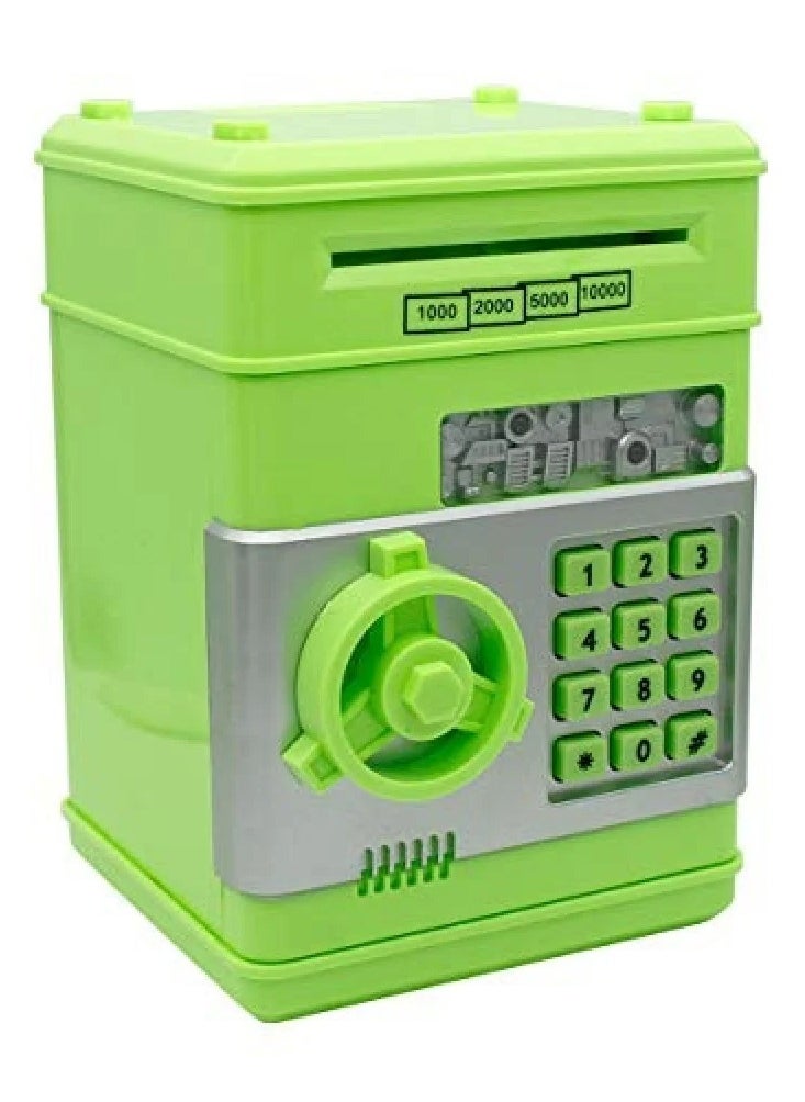 SFMW Electronic Money Box With a Secret Number and Sound Effects Light Green Color  - Image 2
