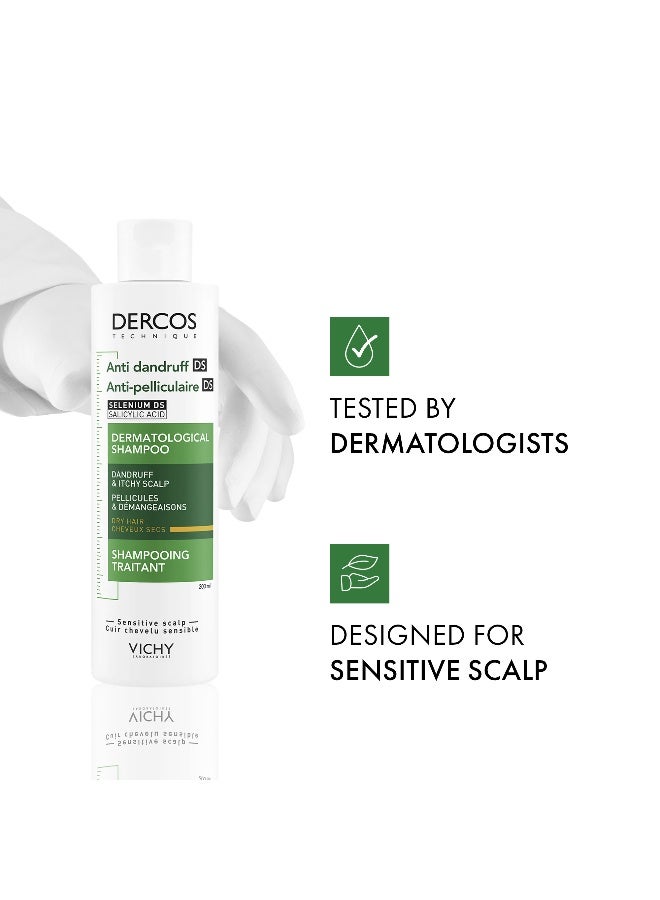 VICHY Dercos Anti Dandruff Shampoo For Dry Hair 200ml - Image 5