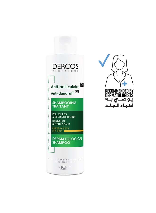VICHY Dercos Anti Dandruff Shampoo For Dry Hair 200ml - Image 1