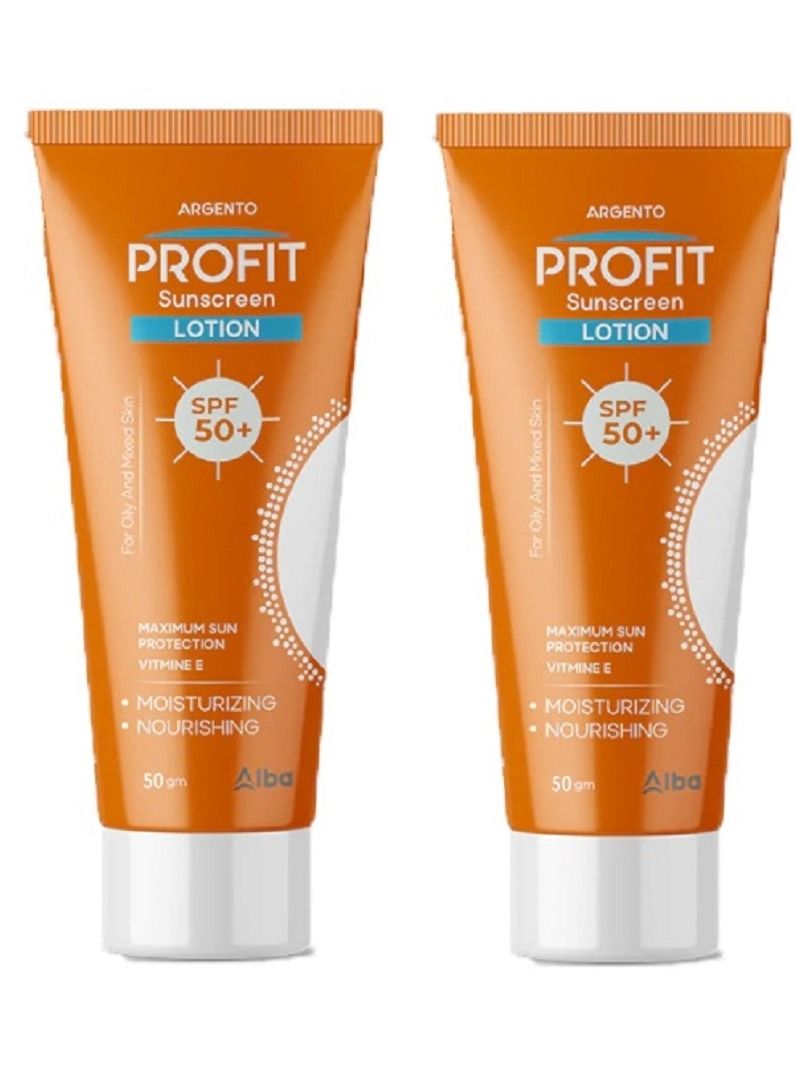 أرجنتو بروفيت واقي شمس لوشن بمعامل حماية 50+ قطعتين