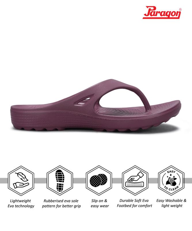 PARAGON EEVK3419L Women's Slippers | Comfortable Everyday Flip Flops with Cushioned Footbed, Sturdy Straps and Stylish Design | Perfect for Everyday Use - Image 3