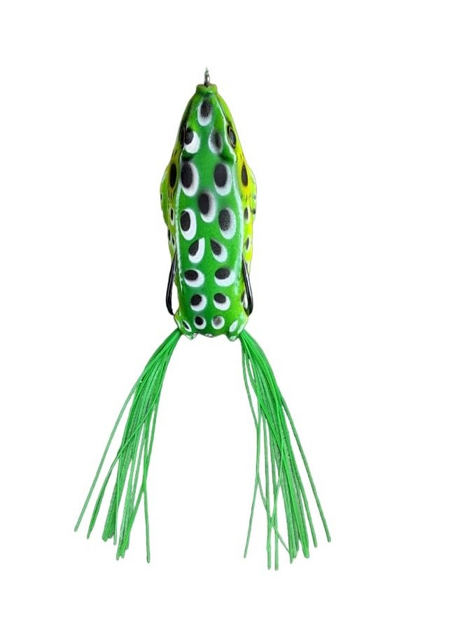 AUF Fishing Hook Isa Fish Top Water Frog Lure -(Green/White spot) - Image 5