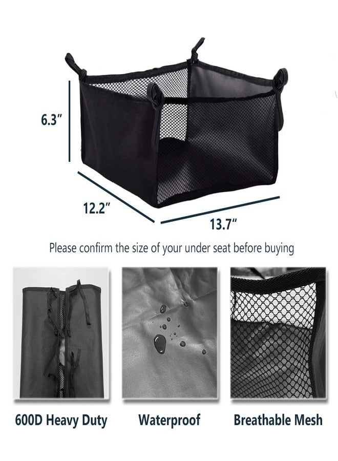 MESINURS Wheelchair Underneath Storage Carrier - Elderly Walker Mesh Organizer Bag Rollator Under Seat Accessories - Image 2